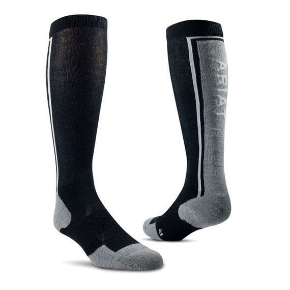 AriatTEK Winter Slimline Socks - Black/Sleet