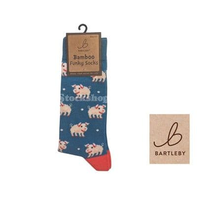 Bartleby Funky Bamboo Socks - Cute Pig