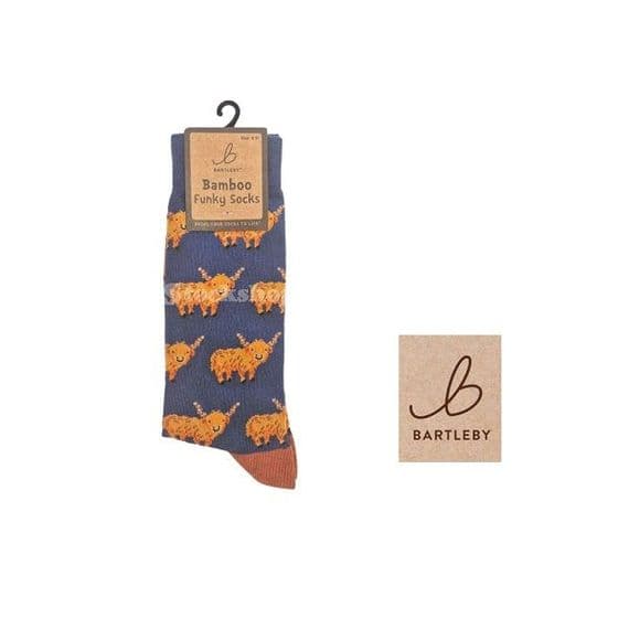 Bartleby Funky Bamboo Socks UK 6-11 - Highlands