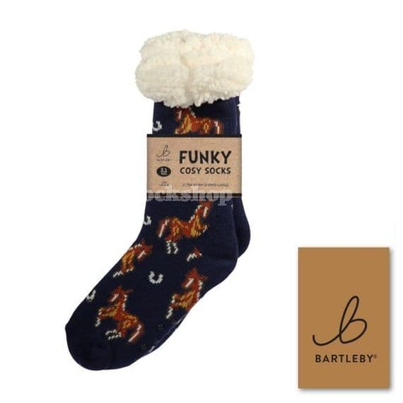 Bartleby Funky Cosy Socks - Country Horse (UK 4-8)