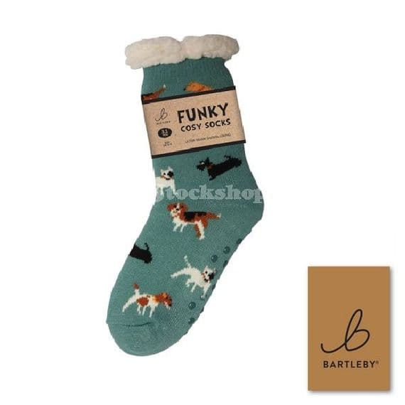Bartleby Funky Cosy Socks - Doggy Divas (UK 4-8)