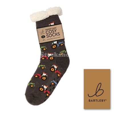 Bartleby Funky Cosy Socks - Modern Tractor (UK 6-11)