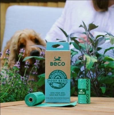 Beco Poop Bags Mint Scented  - 120 Pack Big Strong and Leakproof