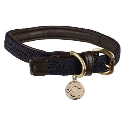Benji & Flo Interlaced Dog Collar - Navy