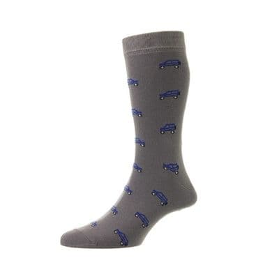 Bisley 4x4 Cotton Socks (UK 6-11) - Steel