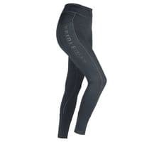Bridleway Neve Junior Winter Riding Tights - Black