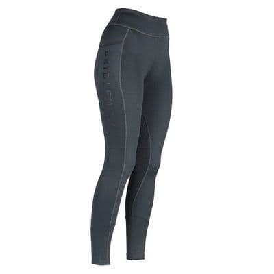 Bridleway Neve Junior Winter Riding Tights - Black
