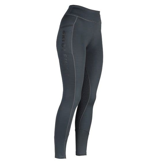 Bridleway Neve Junior Winter Riding Tights - Black