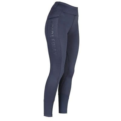 Bridleway Neve Junior Winter Riding Tights - Navy