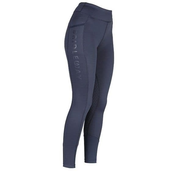 Bridleway Neve Junior Winter Riding Tights - Navy