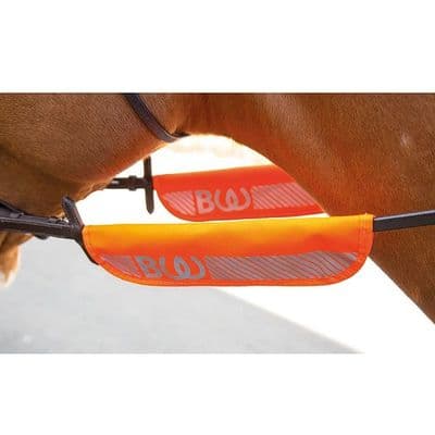 Bridleway Visibility Bridle Halter Bands - Orange