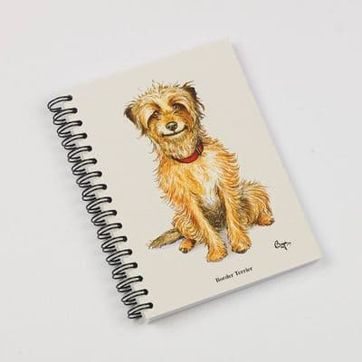 Bryn Parry A6 Lined Note Book - 'Border Terrier'