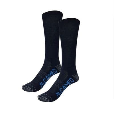 Cameo Bamboo Adult Riding Socks - Black