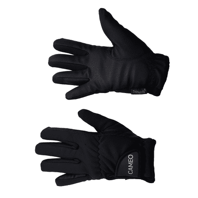 Cameo Thermo Junior Riding Gloves - Black
