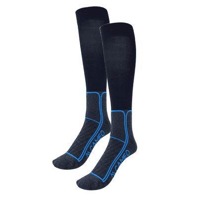 Cameo Thinsulate Technical Riding Socks - Black/Grey