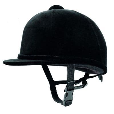 Charles Owen Young Riders Hat -  Black (NOT TO CURRENT STANDARD)
