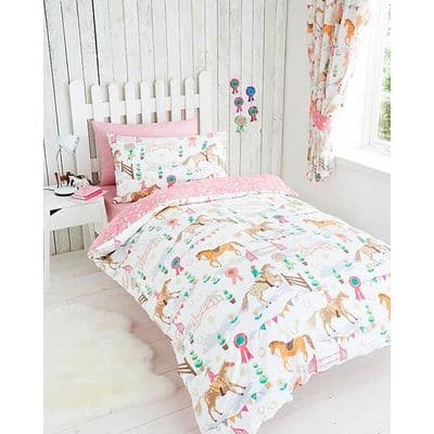 Children's Single Duvet Set - Horse Show