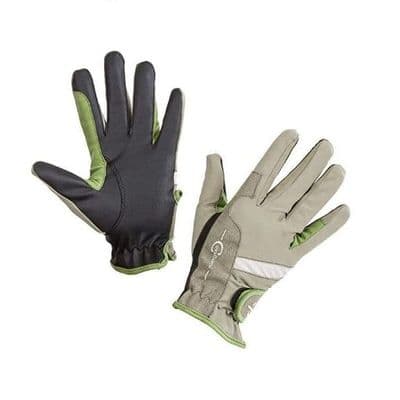 Covalliero Cora Gloves Riding Gloves - Mink & Mint Green