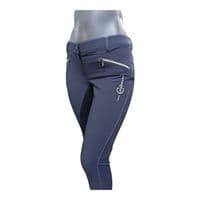 Covalliero Detriot Ladies CoolMax Breeches - Navy