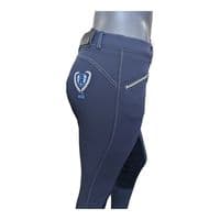 Covalliero Detriot Ladies CoolMax Breeches - Navy