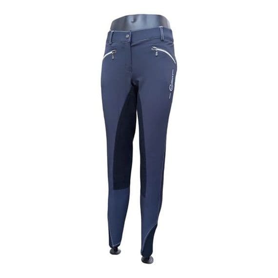 Covalliero Detriot Ladies CoolMax Breeches - Navy