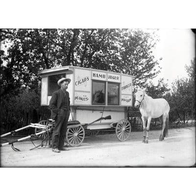 CSP Greeting Cards '1880's Burger Van'