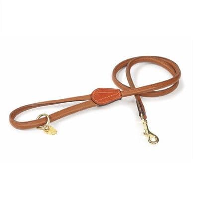 Digby & Fox Rolled Leather Lead - Tan