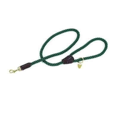 Digby & Fox Rope Dog Lead - Green