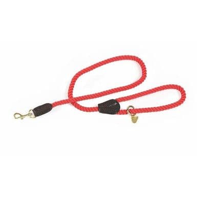 Digby & Fox Rope Dog Lead - Red