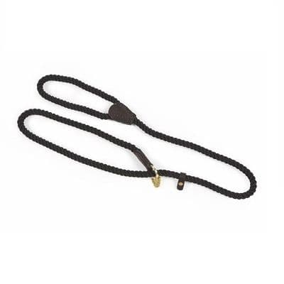 Digby & Fox Rope Slip Dog Lead - Black