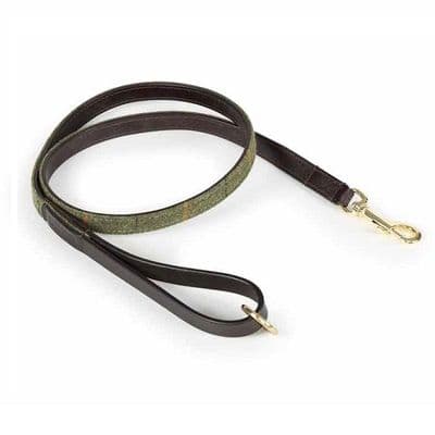 Digby & Fox Tweed Dog Lead - Red/Yellow/Blue Check