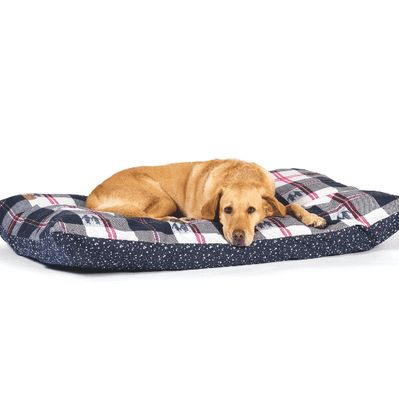 Fatface Penguin Check Deep Duvet Dog Beds