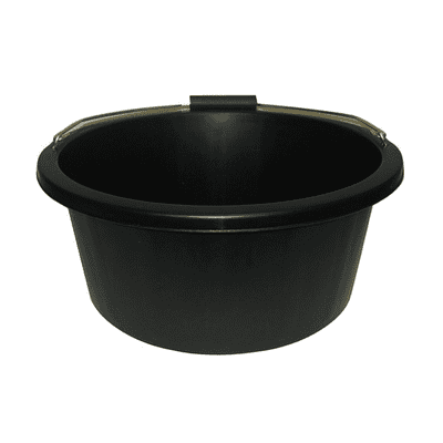 Feed Bucket with Handle 15 Litres - Black