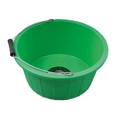 Feed Bucket with Handle 15 Litres - Green