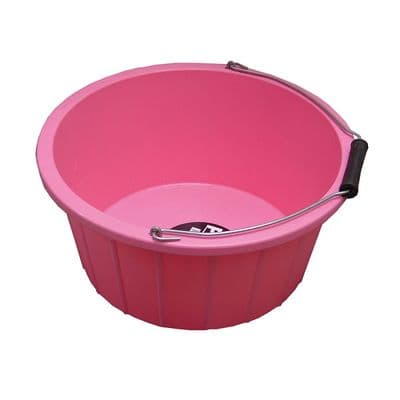 Feed Bucket with Handle 15 Litres - Pink