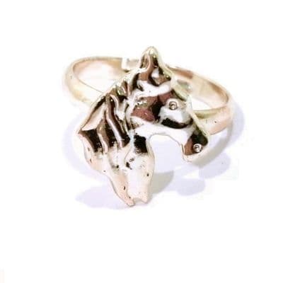 Gray's Horse Head Silver Coloured Ring