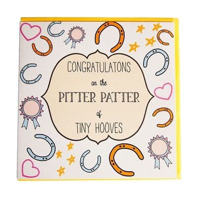 Gubblecote Pitter Patter Congratulations Card