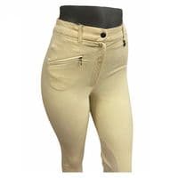 Hac-Tac Ladies Classic Competition Breeches - Cream