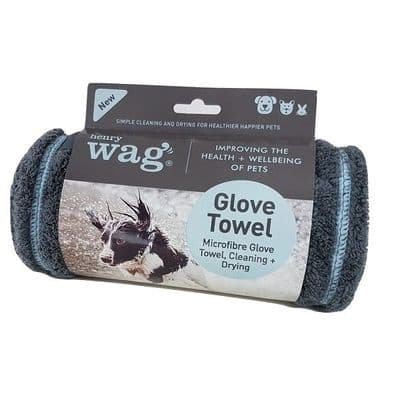 Henry Wag Glove Drying Towel for Pets 100 x 22cm