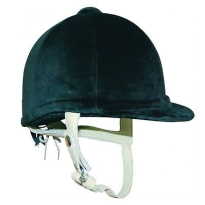 Hickstead Airflow Velvet Riding Hat - Black (NOT TO CURRENT STANDARD)