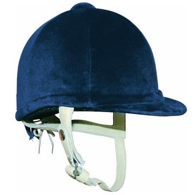 Hickstead Airflow Velvet Riding Hat - Navy (NOT TO CURRENT STANDARD)