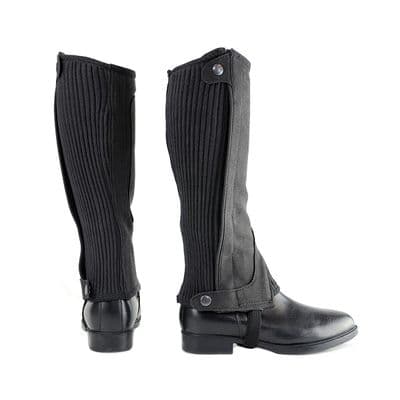 Hy Equestrian Amara Junior Half Chaps - Black