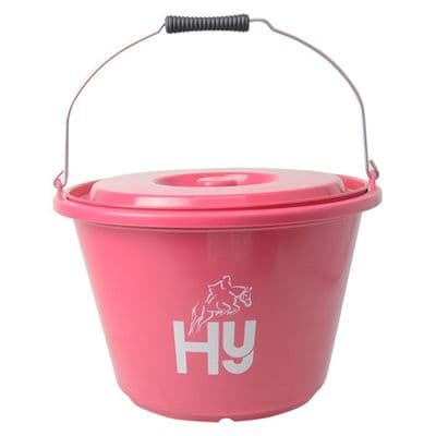 Hy Equestrian Bucket with Lid - Pink