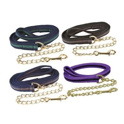 Hy Equestrian Soft Webbing Lead Rein With Chain