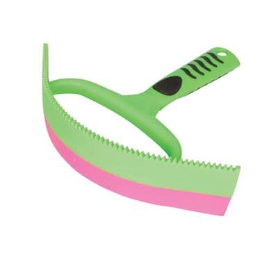 Hy Equestrian Vivid Sweat Scraper - Green/Pink