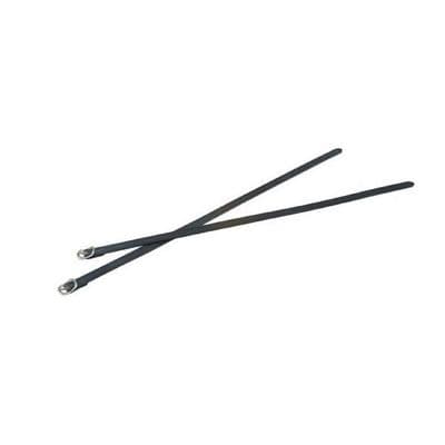 Jeffries Men's Leather Spur Straps 13mm - Black