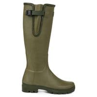 Le Chameau Women's Vierzon Jersey Lined Wellington Boots - Iconic Green