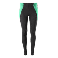 Legacy Junior Riding Tights - Black & Mint