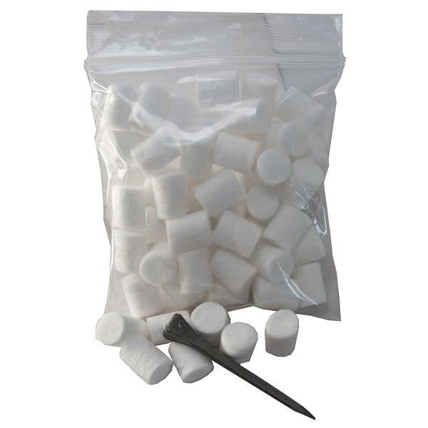 Liveryman Cotton Stud Plugs Pack of 50