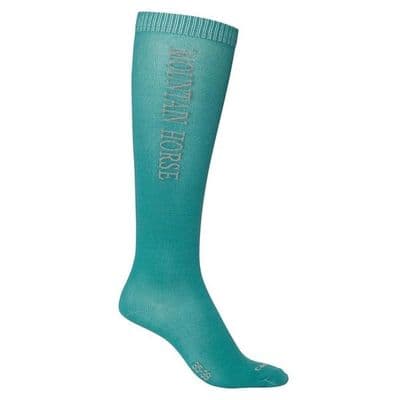 Mountain Horse Team Tech Socks Light - Teal Blue